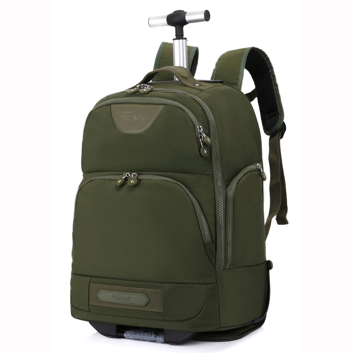Wheeled Laptop Backpack Convertible Trolley Jetmax Green 2