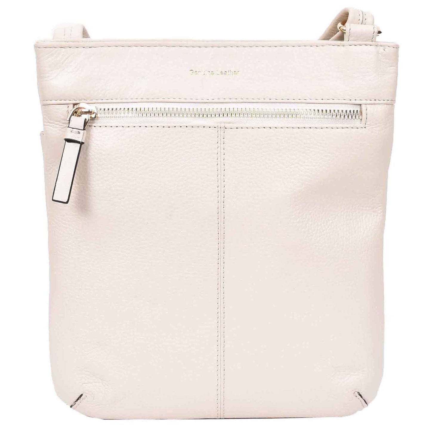 Womens Cross Body Sling Bag Leather Messenger HOL5 White 2