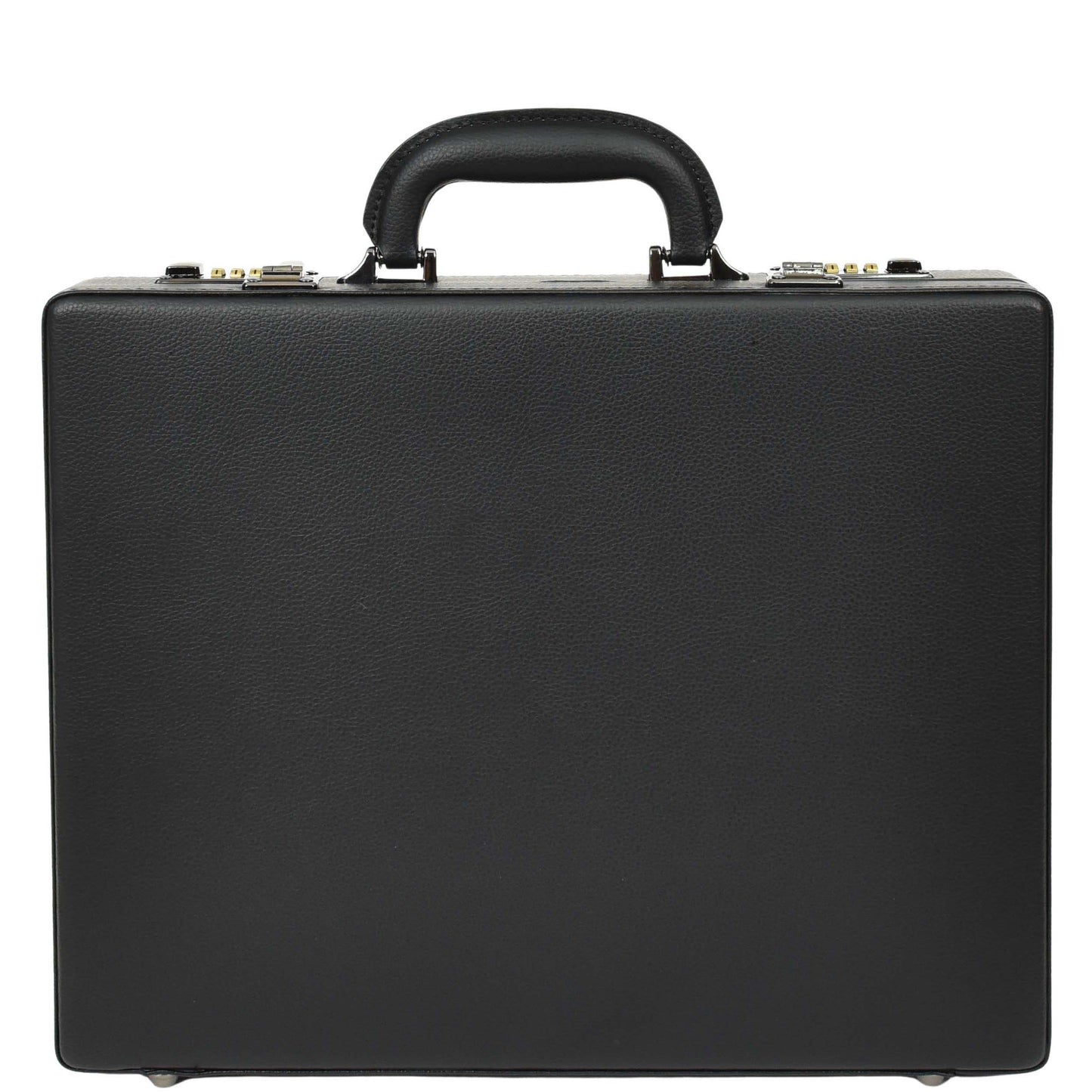 Slim Line Attache Case Black Briefcase Organiser Apex 2