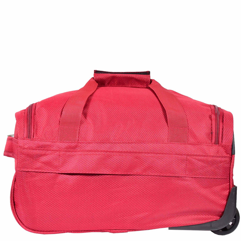 Wheeled Holdall Duffle Mid Size Bag HOL214 Red 2