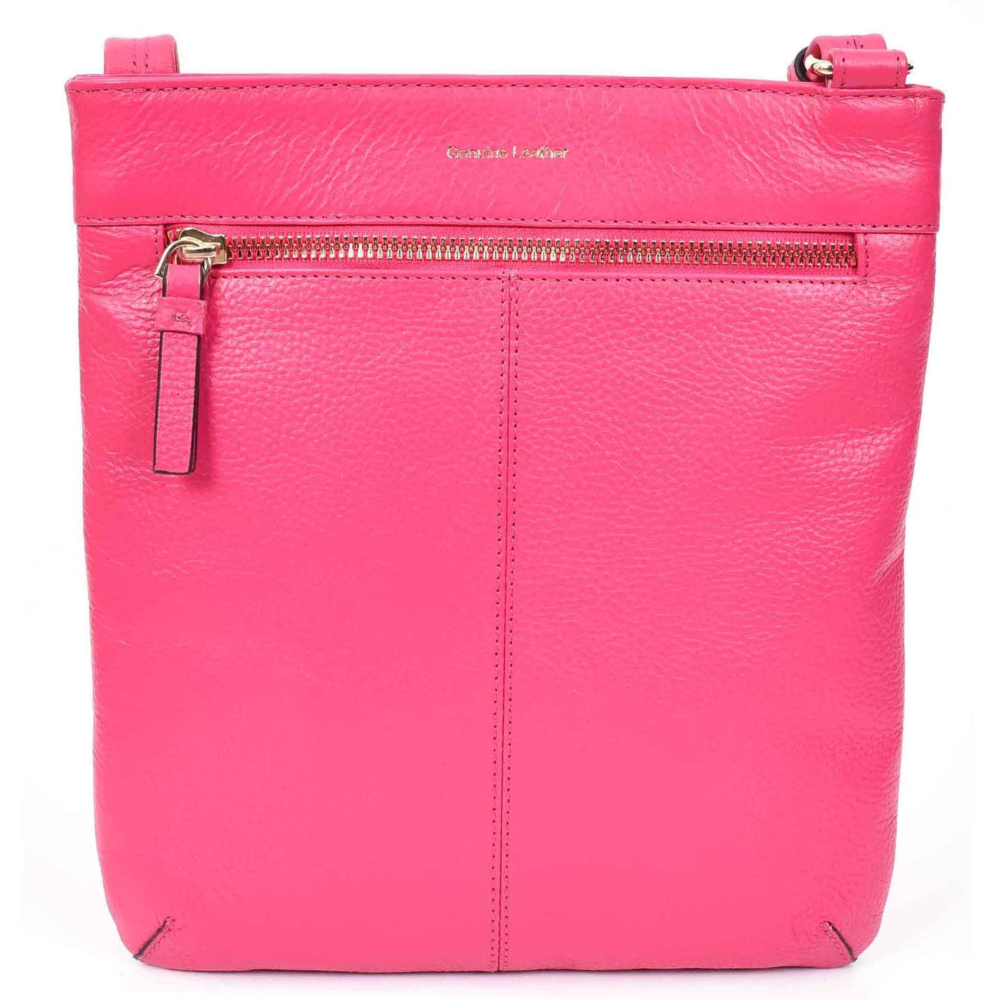 Womens Cross Body Sling Bag Leather Messenger HOL5 Pink 2