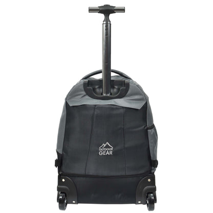 Cabin Size Backpack Wheels Hiking Trekking Telescopic Handle Vulcan Grey 2