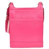 Womens Cross Body Leather Messenger Travel Bag HOL33 Pink 2