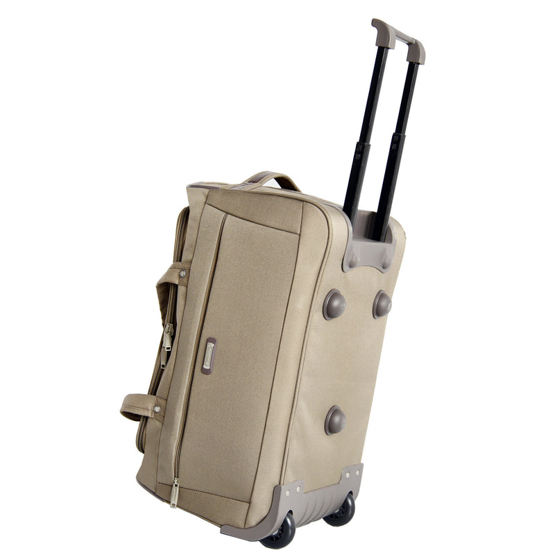 Wheeled Holdall Travel Bag Large Size 82cm Pelle Beige 2