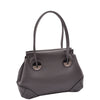 Leather Shoulder bag For Women Zip Medium Tote Handbag Susan Grey 2