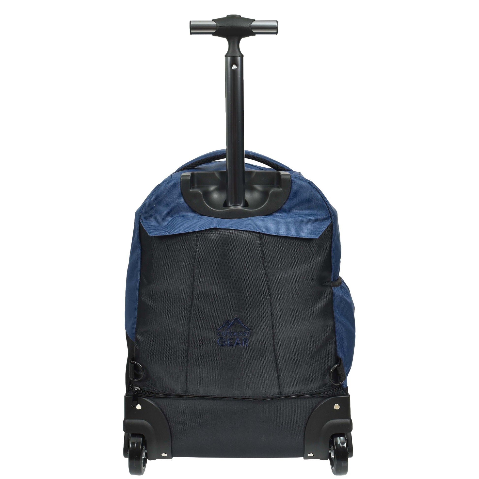 Cabin Size Backpack Wheels Hiking Trekking Telescopic Handle Vulcan Navy 2