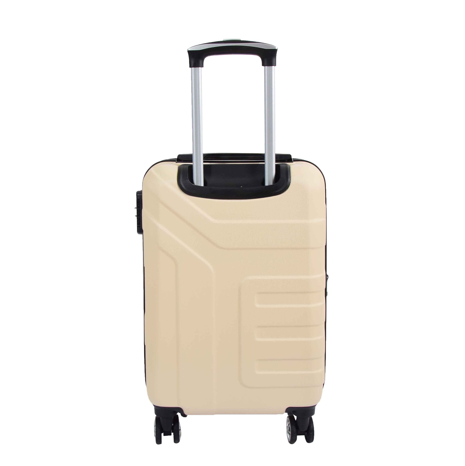 Expandable 4 Wheeled Cabin Hard Luggage Sydney Off White 2