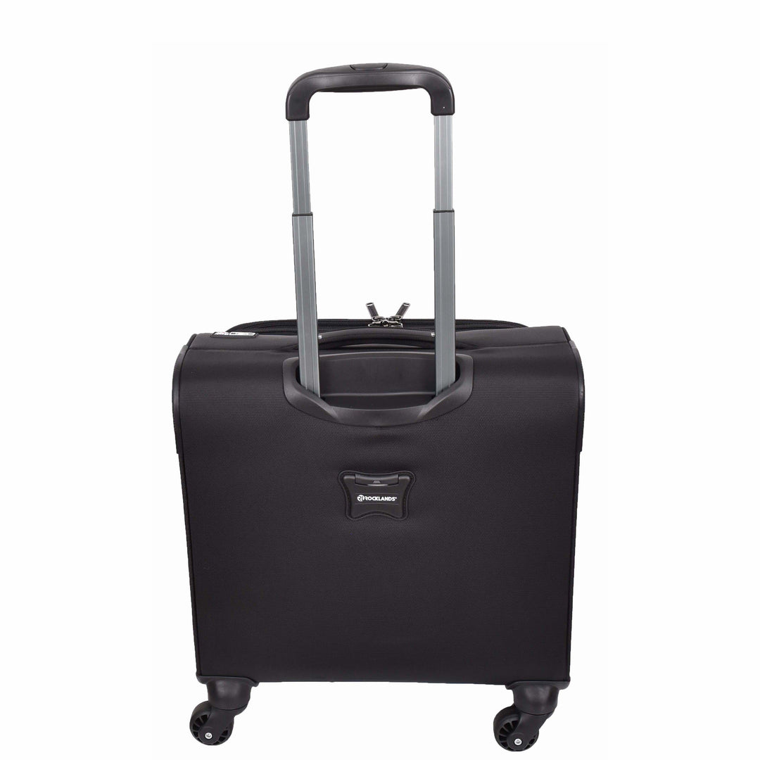 Business Organiser Travel Pilot Case Wheeled Trolley Cabin Bag Chester Black 2