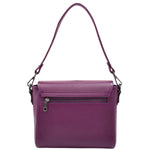 Womens Cross Body Messenger Bag Adjustable Shoulder Strap LINDA Purple 2