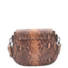 Leather Small Size Cross Body Bag for Women Snake Print Zora Taupe 2