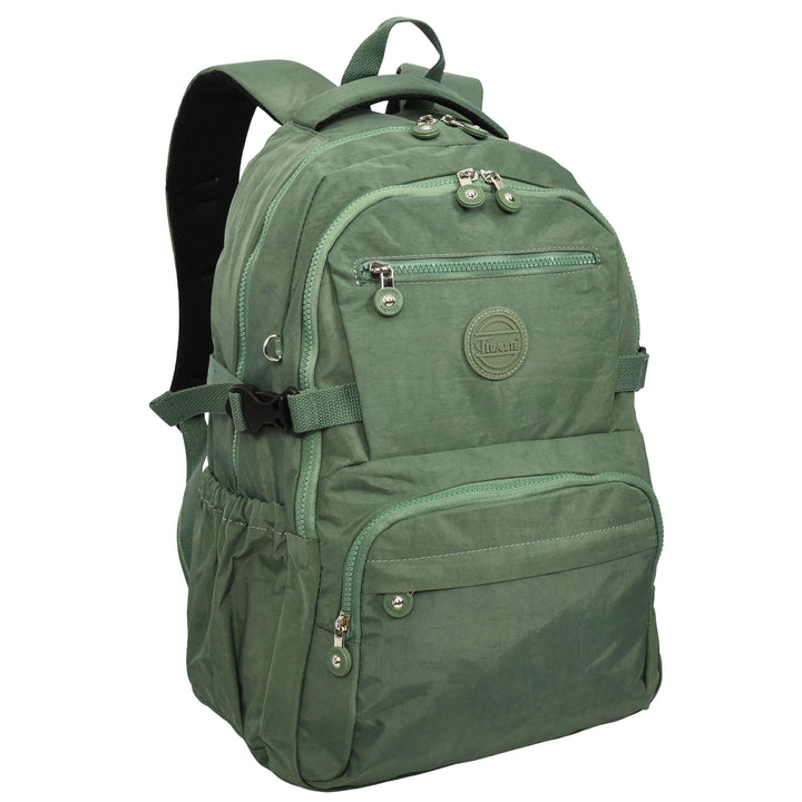 Backpack Lightweight Multiple-Compartment Rucksack with Spacious Storage Casual Use Daypack Colindale Green