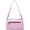 Womens Real Leather Shoulder Zip Bag Small Size Handbag Chloe Lilac 2
