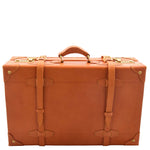 Real Leather Antique Travel Steamer Trunk HOL1188 Tan 6