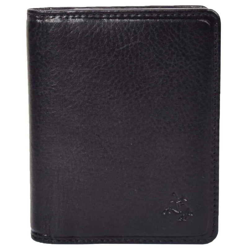 RFID Small Bi-fold Wallet Credit Cards Holder HOL04 Black 3