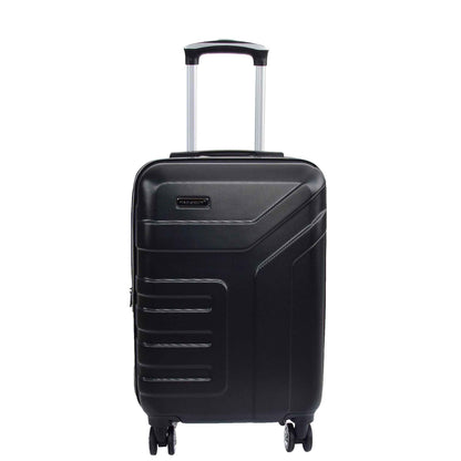 Expandable 4 Wheeled Cabin Hard Luggage Sydney Black 3