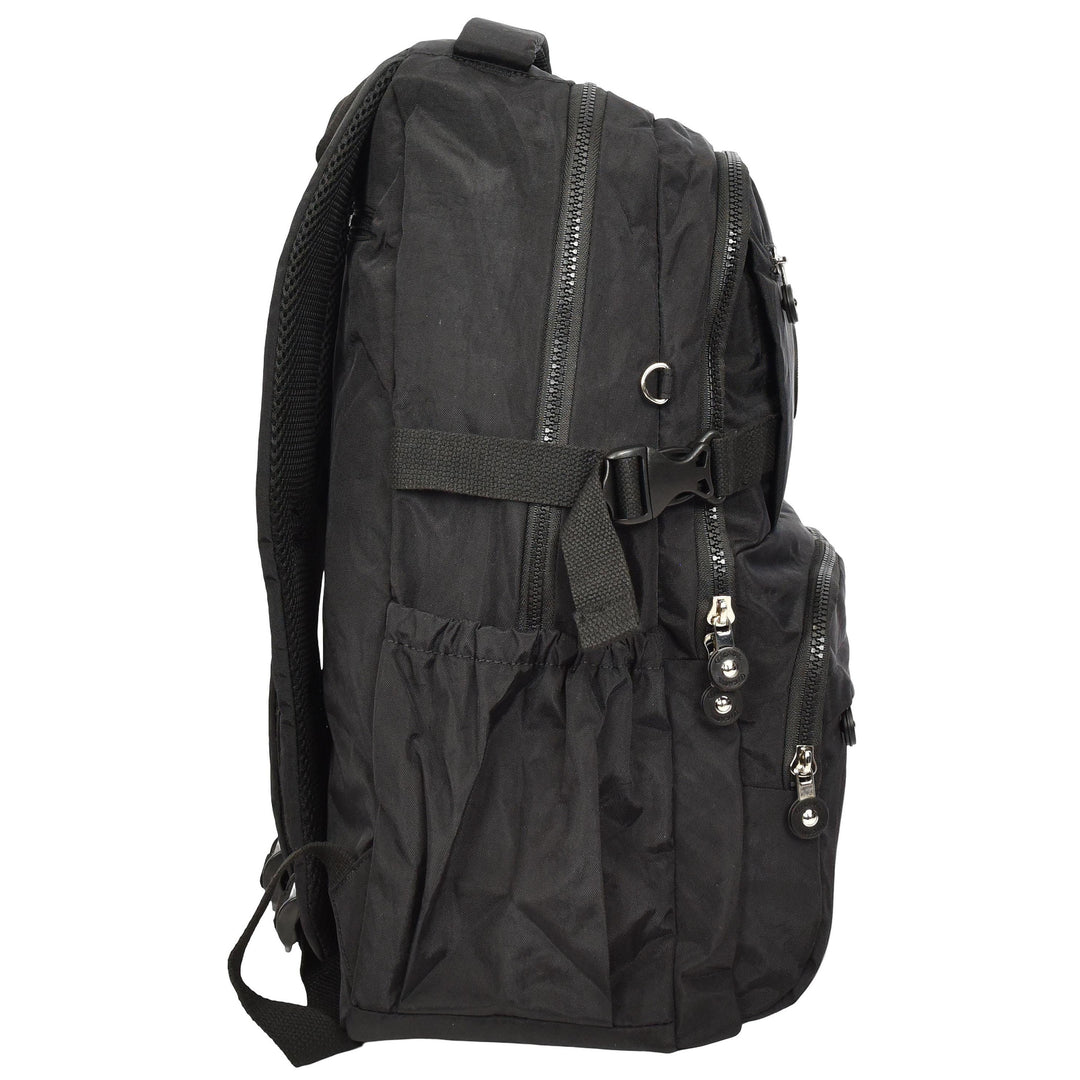 Backpack Lightweight Multiple-Compartment Rucksack with Spacious Storage Casual Use Daypack Colindale Black
