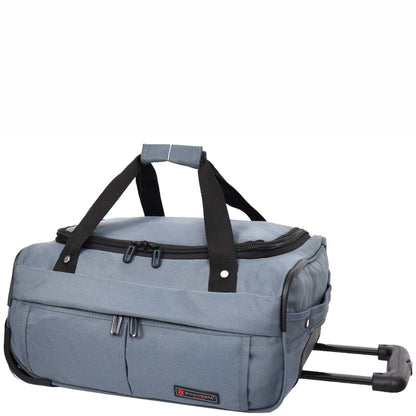 Wheeled Holdall Duffle Mid Size Bag HOL214 Grey 3