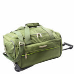 Wheeled Holdall Duffle Mid Size Bag HOL214 Khaki 3