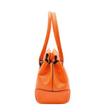 Leather Shoulder bag For Women Zip Medium Tote Handbag Susan Orange 3