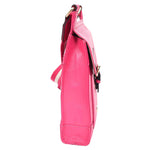 Womens Cross Body Leather Messenger Travel Bag HOL33 Pink 3