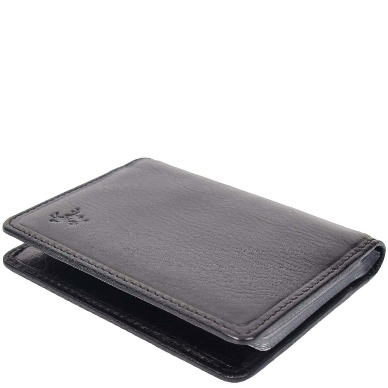 RFID Small Bi-fold Wallet Credit Cards Holder HOL04 Black 4
