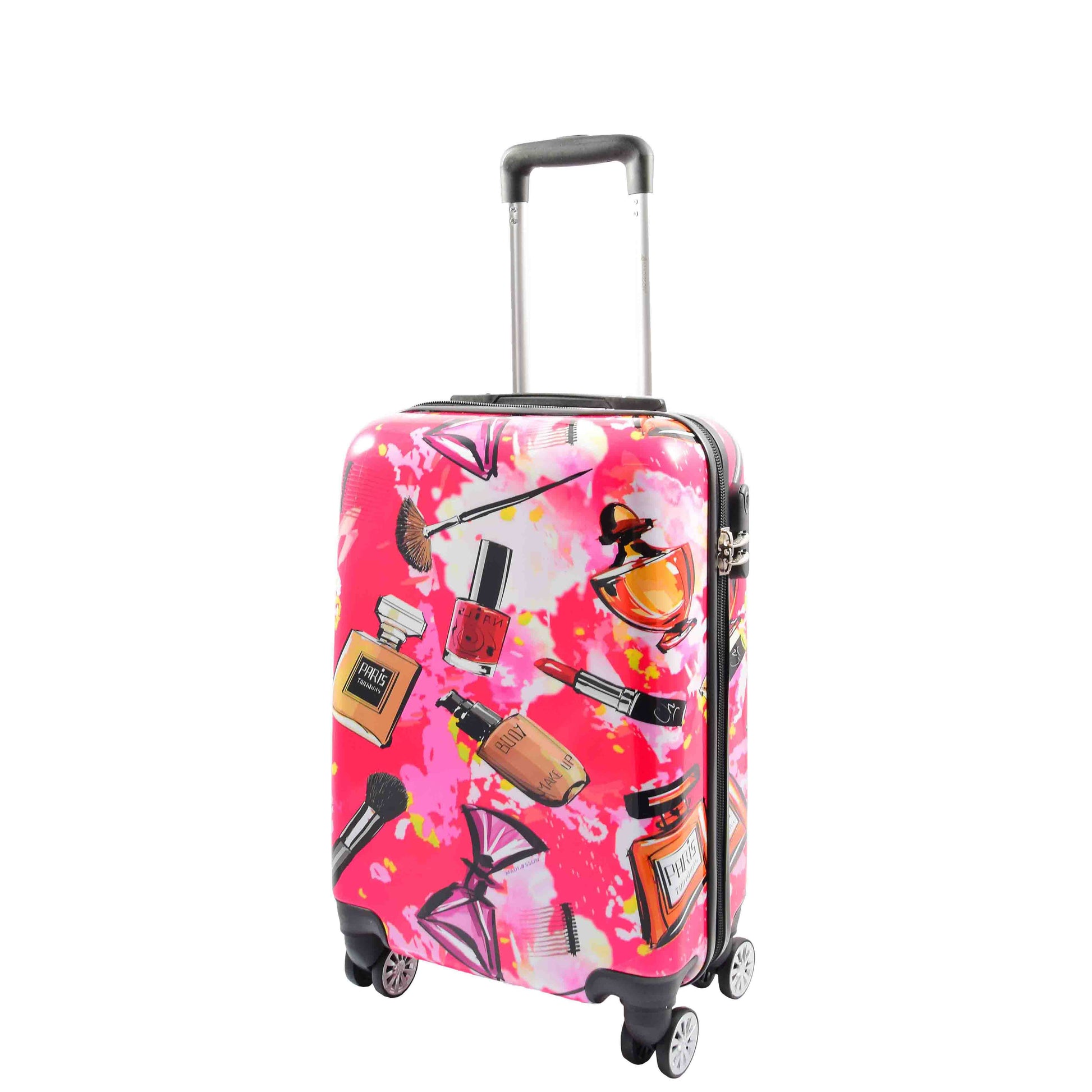 Four Wheels Hard Shell Make Up Print Luggage VIANA 1