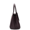 Womens Real Leather Croc Print Handbag Long Strap CAROL Brown 3