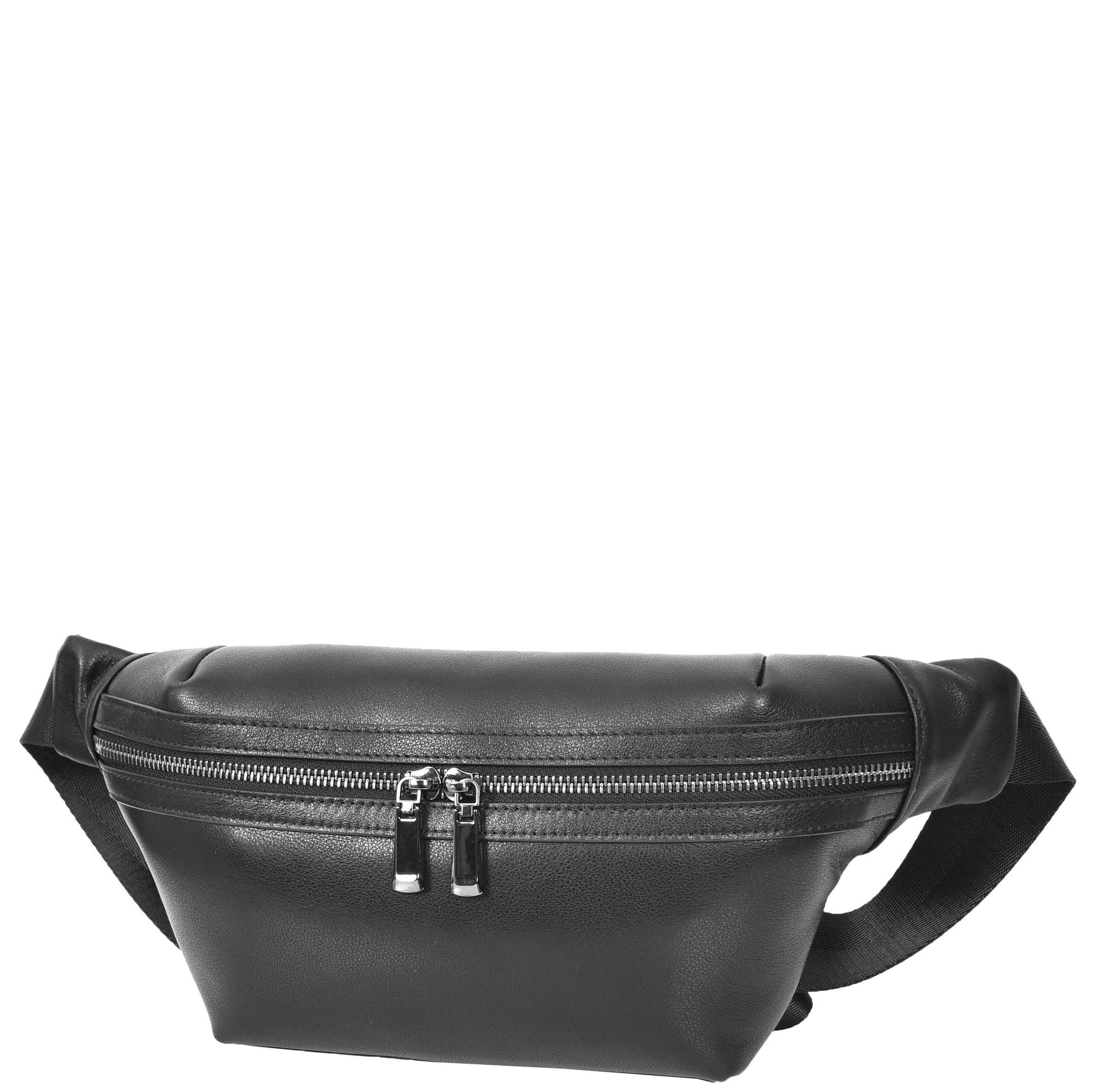 Real Leather Bum Bag Brighton Black 2