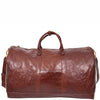 Travel Duffle Bag Genuine Vegetable Leather Large Holdall HOL712 Brown 3