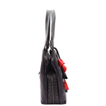 Womens Leather Shoulder Zip Opening Large Hobo Bag Kimberly Black 3