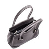 Leather Shoulder bag For Women Zip Medium Tote Handbag Susan Grey 3