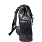 Leather Backpack Rucksack Secure Laptop 15 inch Bag Napoli Black 3