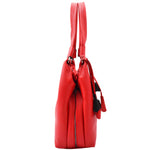Womens Leather Shoulder Zip Opening Large Hobo Bag Kimberly Red 3