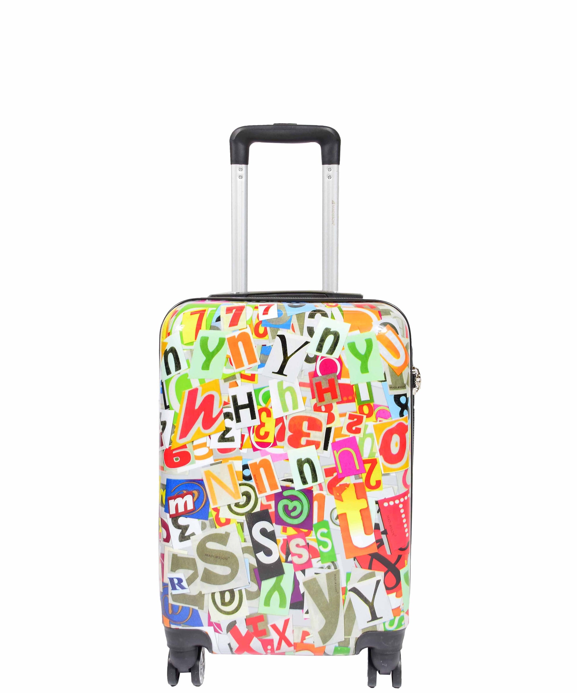 Four Wheels Hard Shell Alphabets Print Luggage Burgos 1