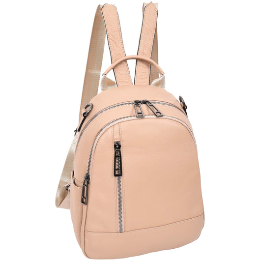 Womens Real Leather Casual Backpack Victoria Rose