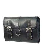 Real Leather Hanging Toiletry Wash Bag Mens Cruise Black 4