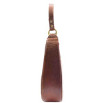 Womens Classic Leather Shoulder Hobo Bag Bruges Chestnut 3