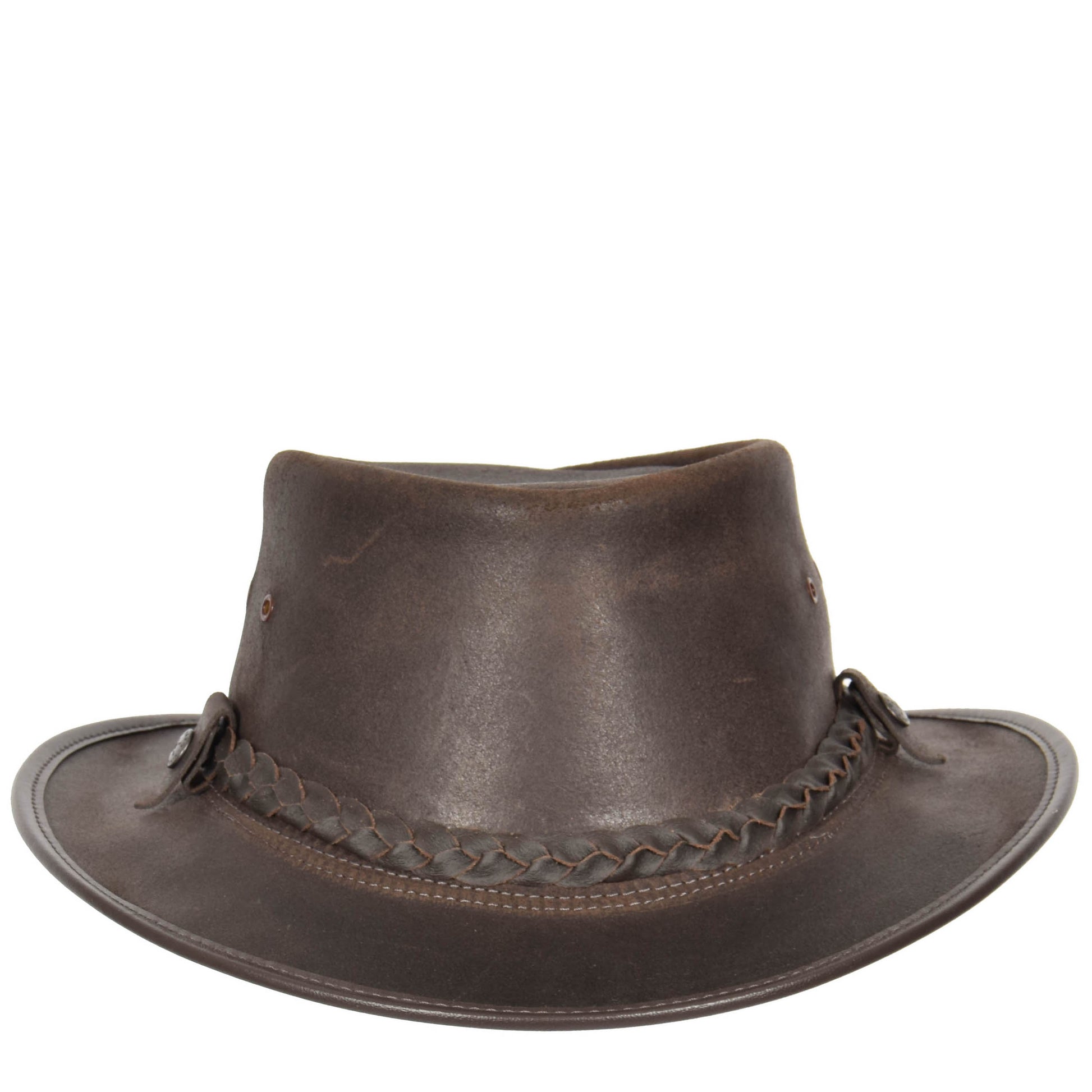 Original Australian Bush Hat Real Leather Cowboy Brown 3