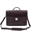Real Leather Business Briefcase for Men Executive Bag HENRY Brown 3