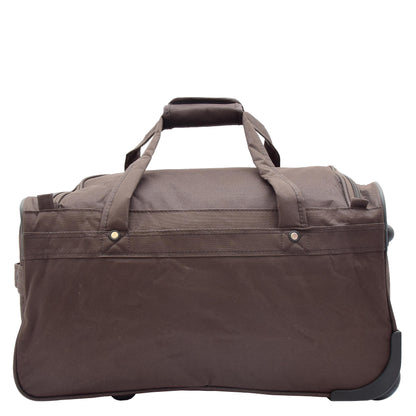 Lightweight Mid Size Holdall with Wheels HL452 Brown