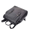 Leather Backpack Rucksack Secure Laptop 15 inch Bag Napoli Black 4