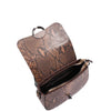 Leather Small Size Cross Body Bag for Women Snake Print Zora Taupe 4
