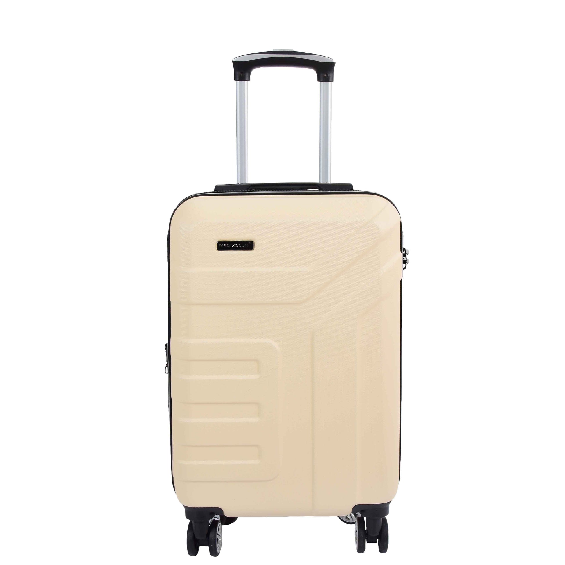 Expandable 4 Wheeled Cabin Hard Luggage Sydney Off White 5