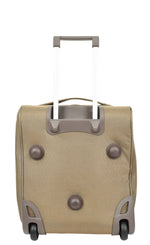 Wheeled Holdall Duffle Mid Size Bag HOL214 Beige