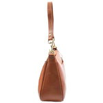 Womens Classic Leather Shoulder Cross Body Bag ATHENS Cognac 3