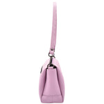 Womens Real Leather Shoulder Zip Bag Small Size Handbag Chloe Lilac 4