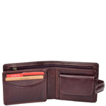 Mens Real Leather Wallet Coins Notes RFID HOL242 Brown 5
