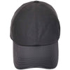 Classic Hat Leather Canvas Baseball Cap Black 3