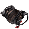 Womens Leather Shoulder Zip Opening Large Hobo Bag Kimberly Black 4