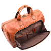 Genuine Leather Travel Holdall Overnight Bag HL015 Honey 4